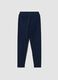 Blaue Slim Fit Stretch-Baumwoll-Leggings_5