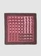 Brown modal and silk-blend scarf with geometric print_1