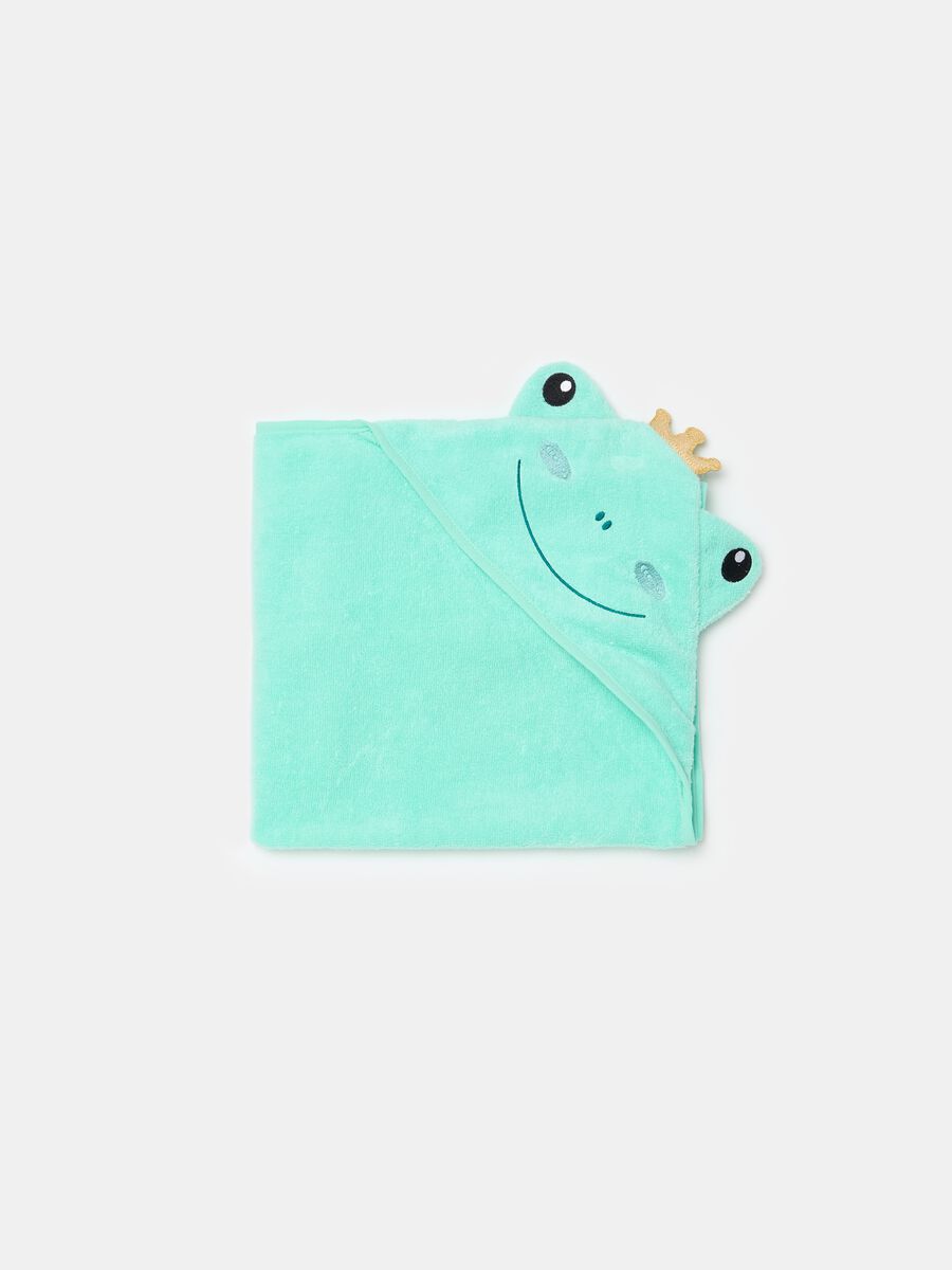 Bathrobe with embroidered frog_1