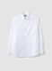 White pure cotton long sleeve shirt regular fit_4