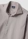 Grey poplin shirt in lyocell blend with easy-iron French collar_1