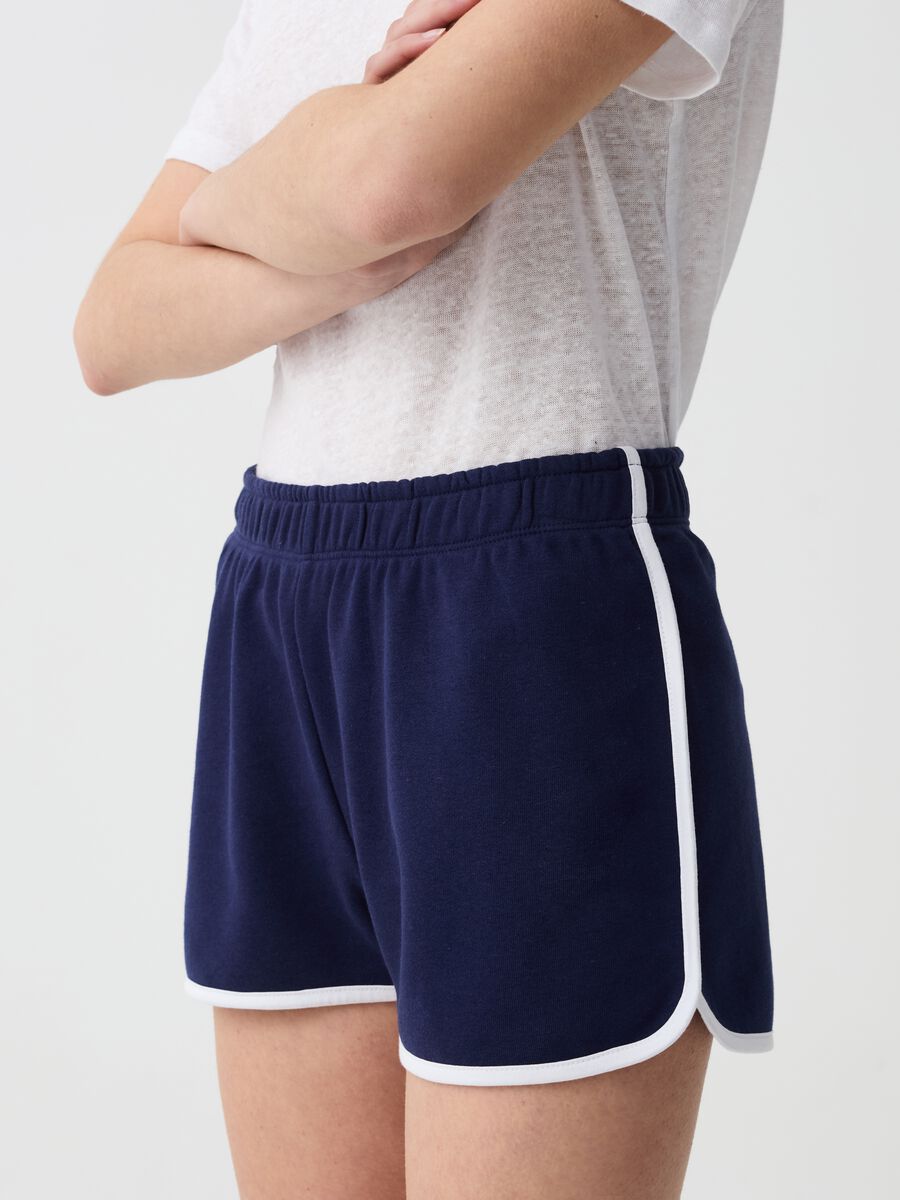 Shorts Essential de tejido rizado_1