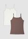 2-pack of brown and white stretch organic cotton vests_4