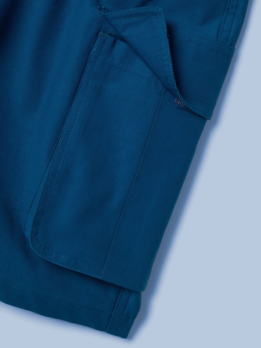 Blaue Cargo-Bermuda-Shorts ALTAVIA SAILING aus reiner Baumwolle_6