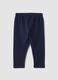 Blue stretch organic cotton leggings_1