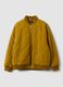 Yellow quilted zip-up bomber jacket, regular fit_0