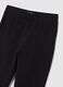 Girls' Black Stretch Cotton Flared Leggings_3