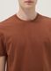 Brown short-sleeve pure cotton regular fit T-shirt_3