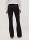 Schwarze Flared-Leggings aus elastischem Viskose-Milano-Jersey_3