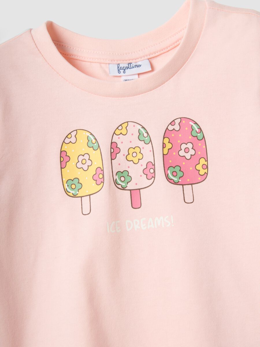 Conjunto multicolor de algod&oacute;n puro para beb&eacute; ni&ntilde;a con estampado, corte regular_2