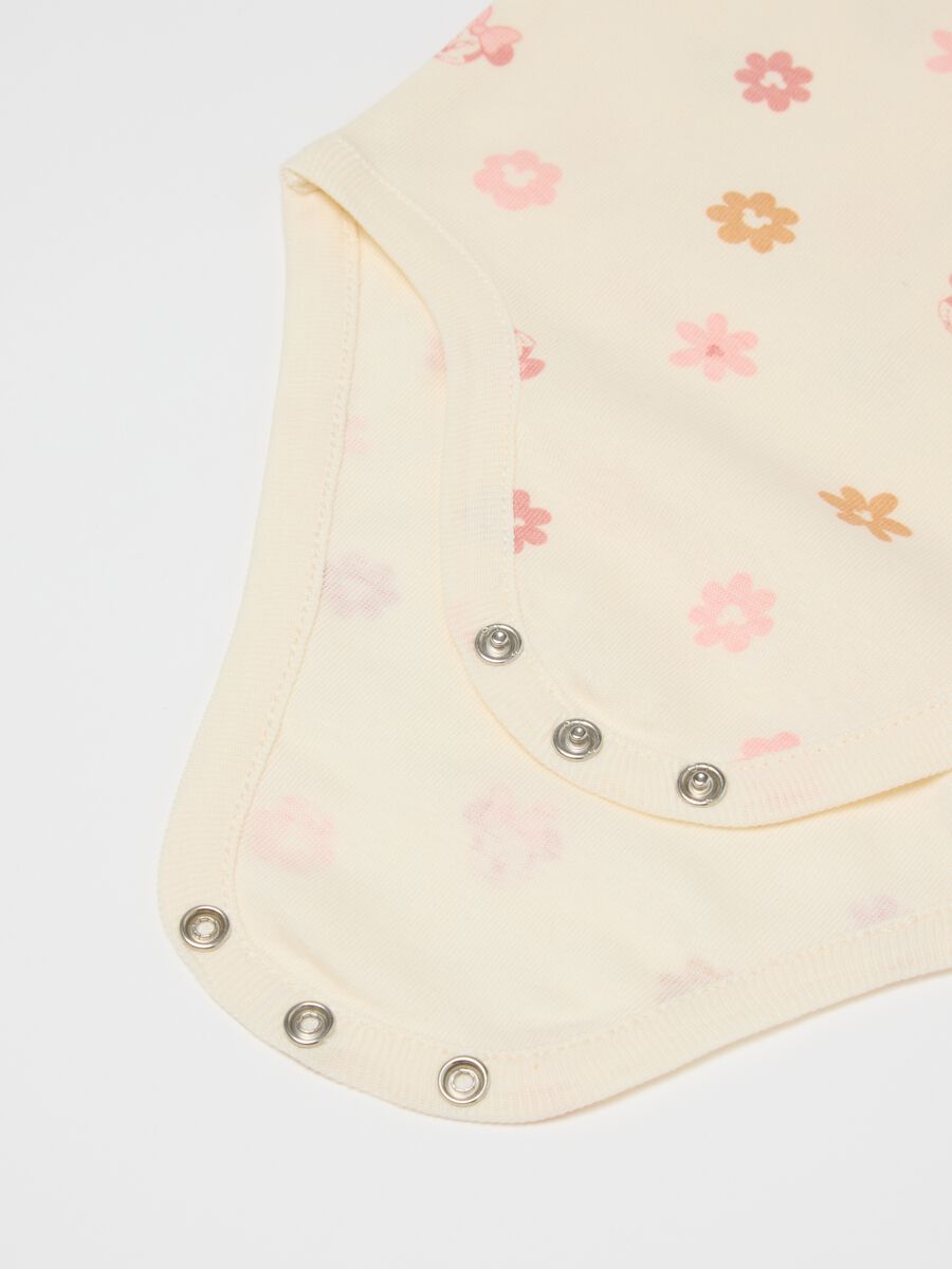 Multicolour pure cotton bodysuit twin pack for newborn girls_2