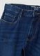 Jeans denim blu in cotone elasticizzato regular fit_1