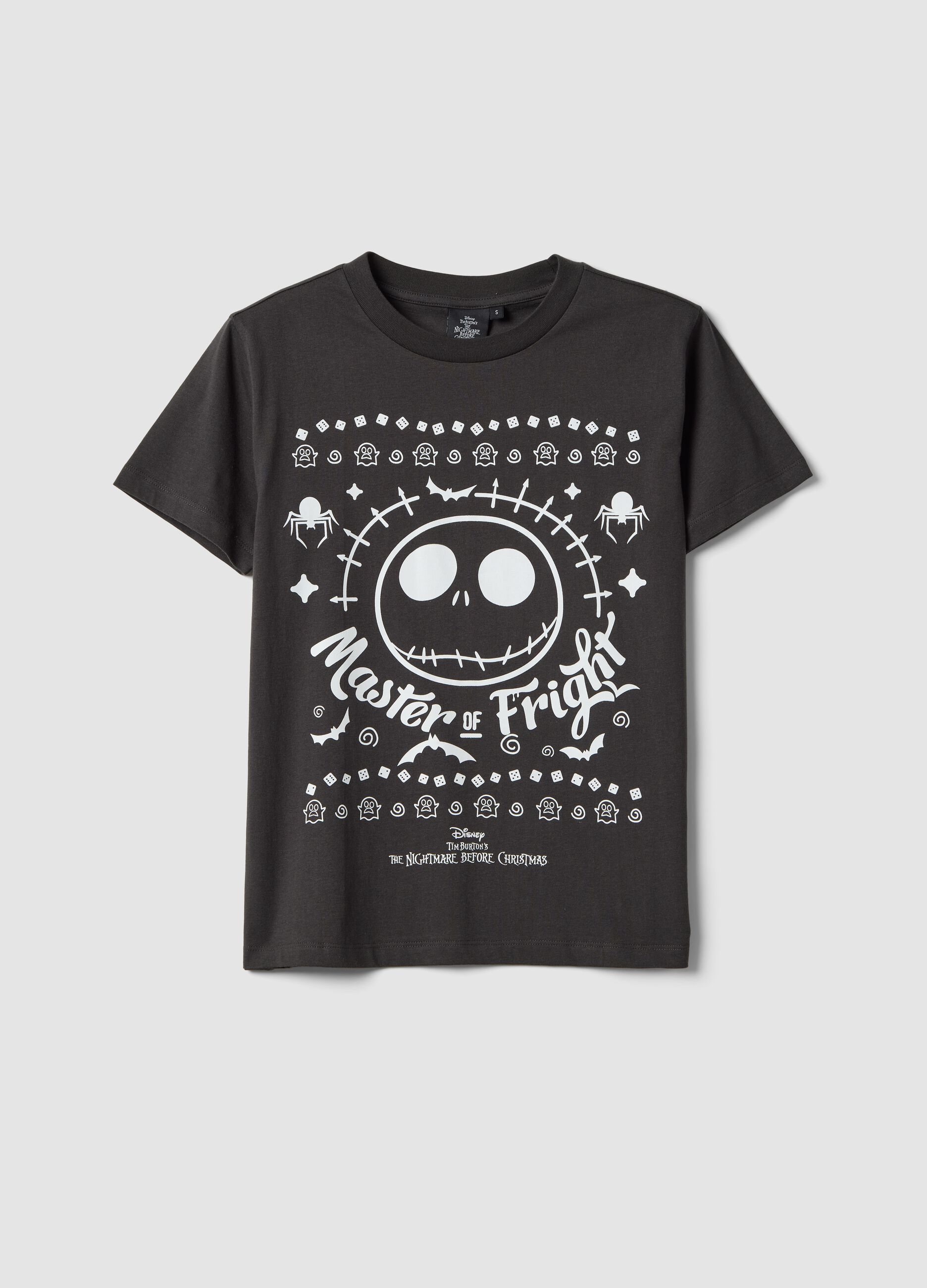Black pure cotton Nightmare Before Christmas T-shirt