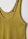 Canotta in cotone elasticizzato giallo regular fit_1