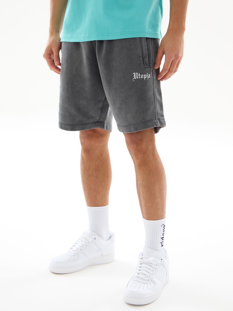 UTOPJA FOR THE SEA BEYOND Bermuda joggers with print_2