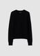 Black pure wool crew-neck jumper_0