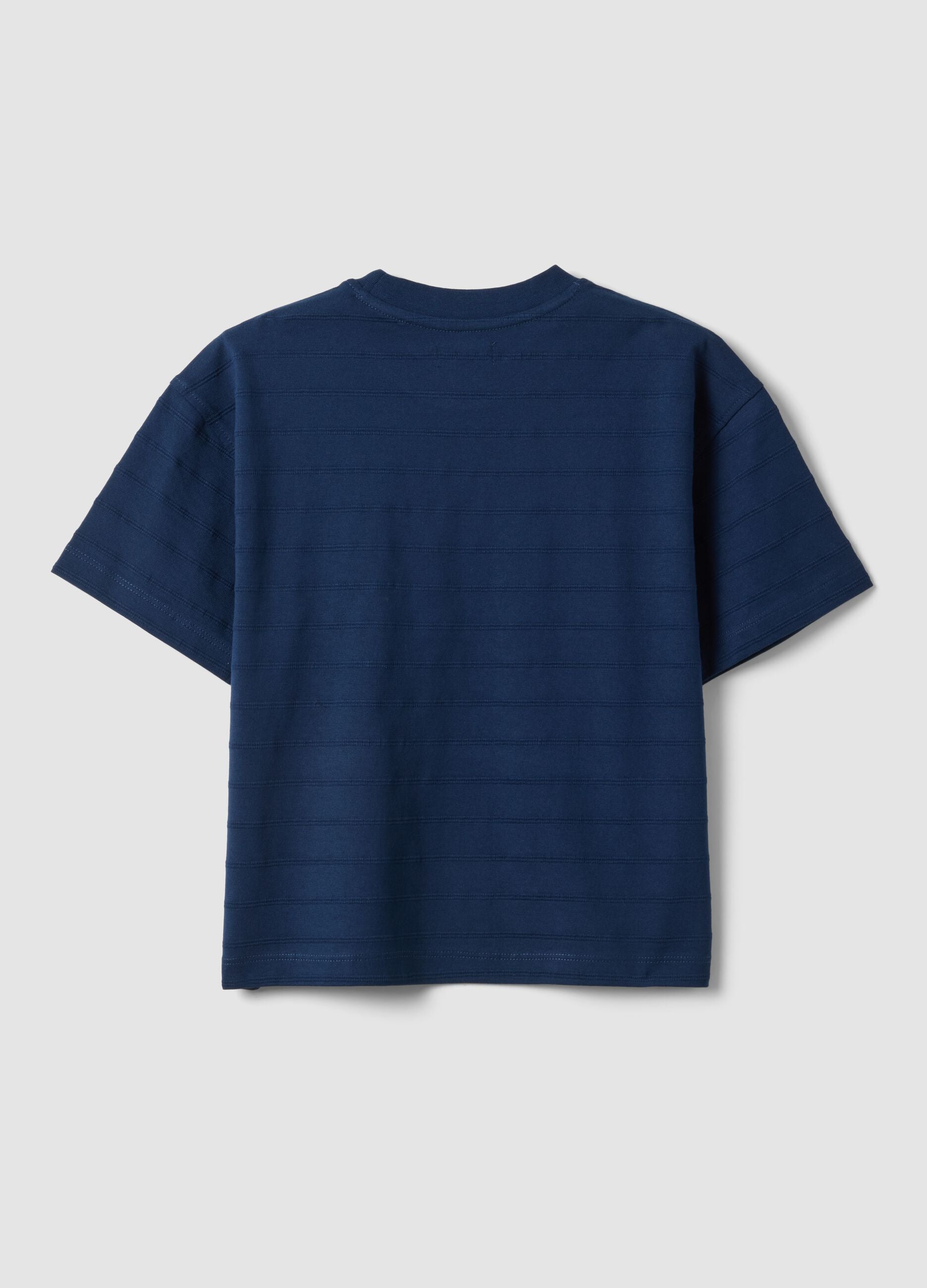 Children's Regular Fit Blue Pure Cotton T-shirt