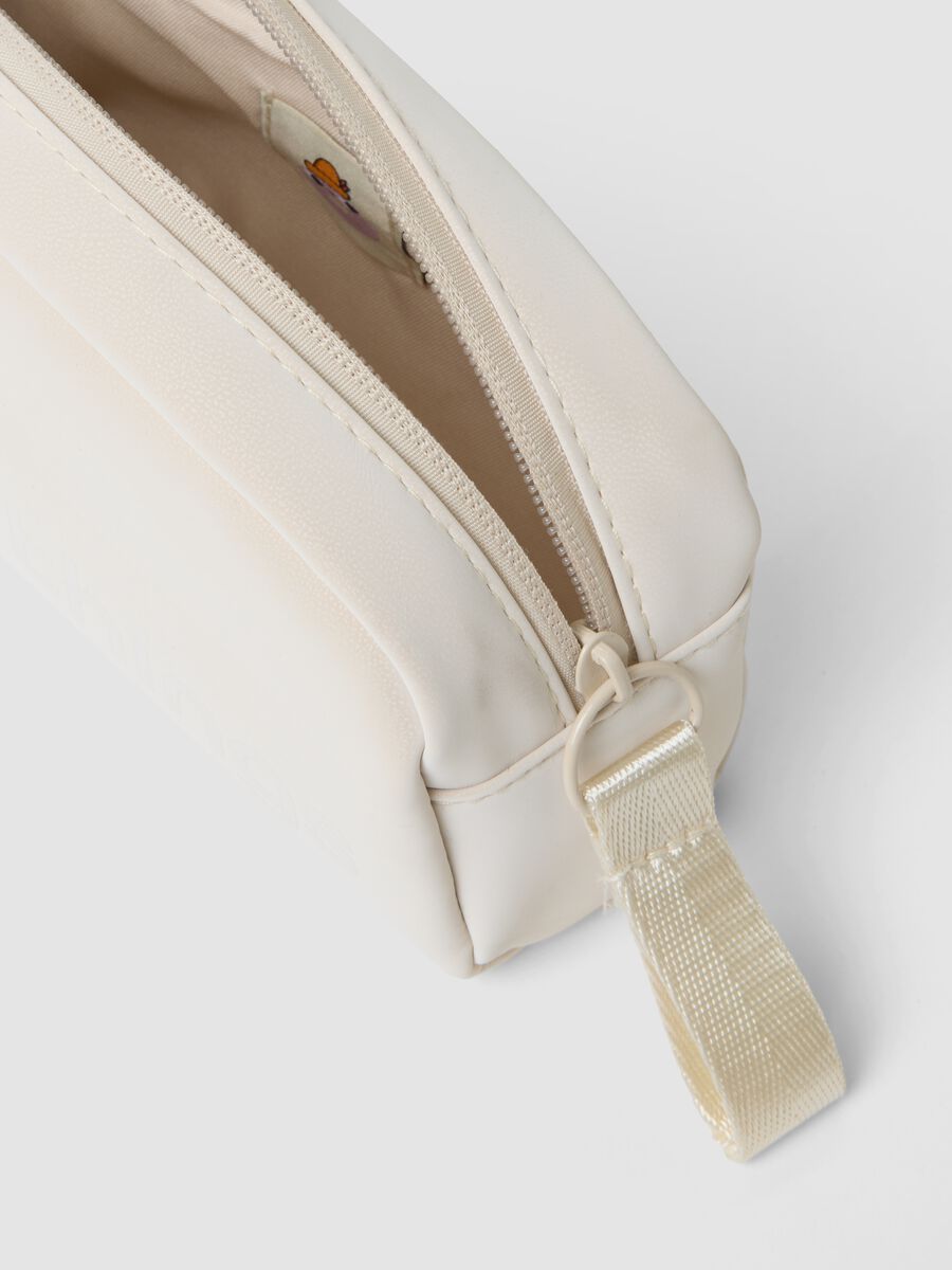 Beige Beautycase mit Reissverschluss und Handschlaufe_1