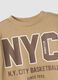 Beige pure cotton tracksuit with crew-neck sweatshirt_2