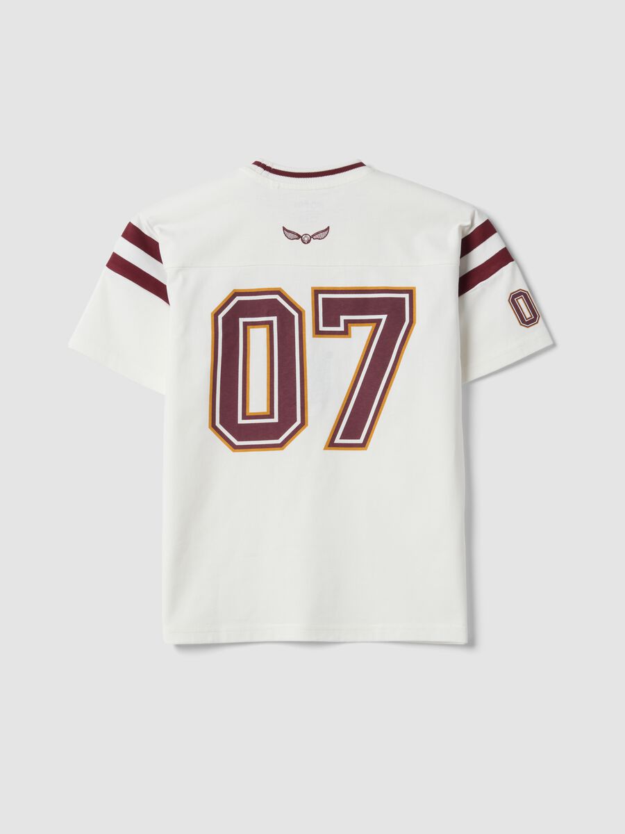 Weisses Kurzarm-T-Shirt aus reiner Baumwolle_4