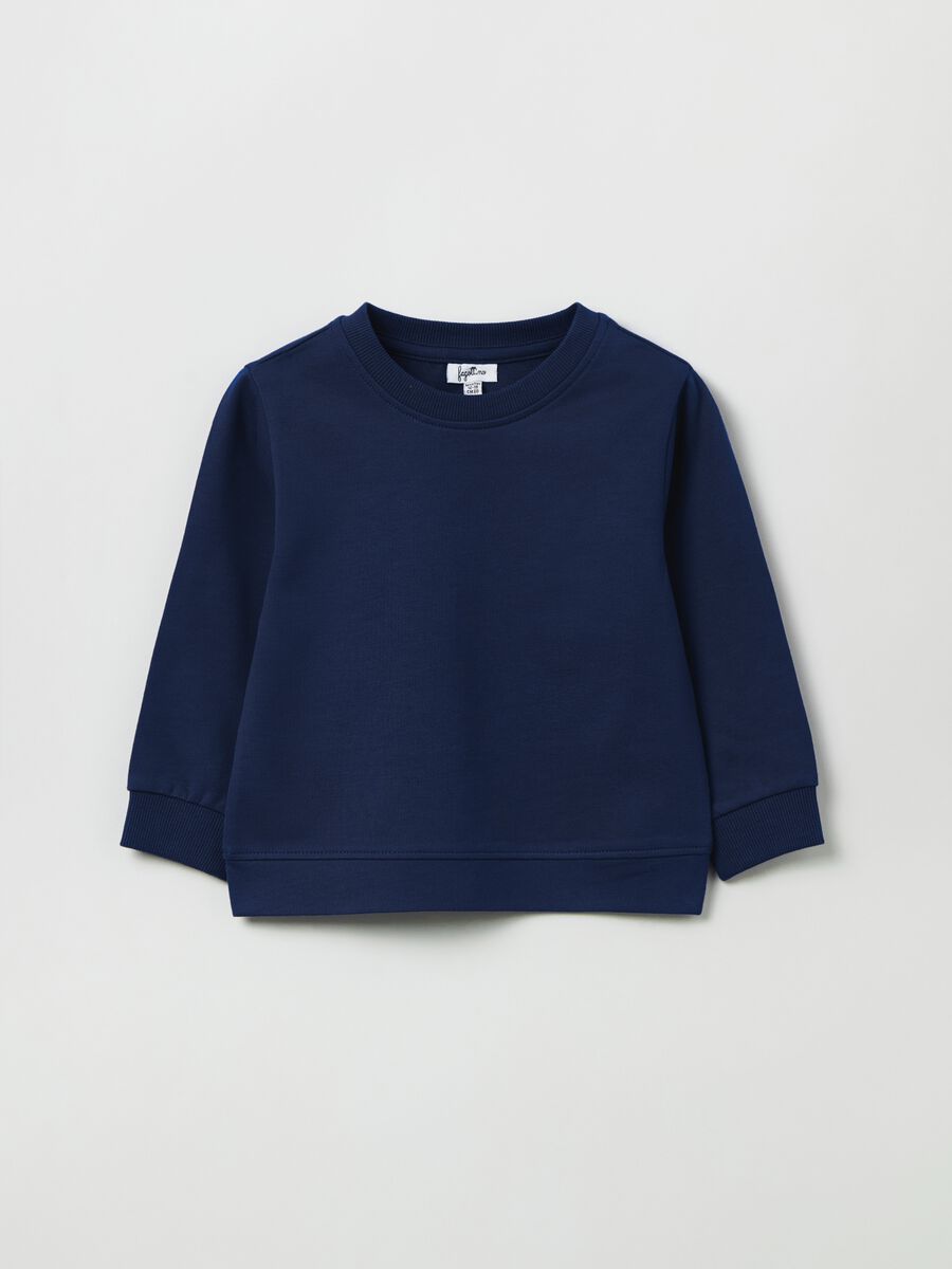 Sweatshirt with round neck in French terry_0