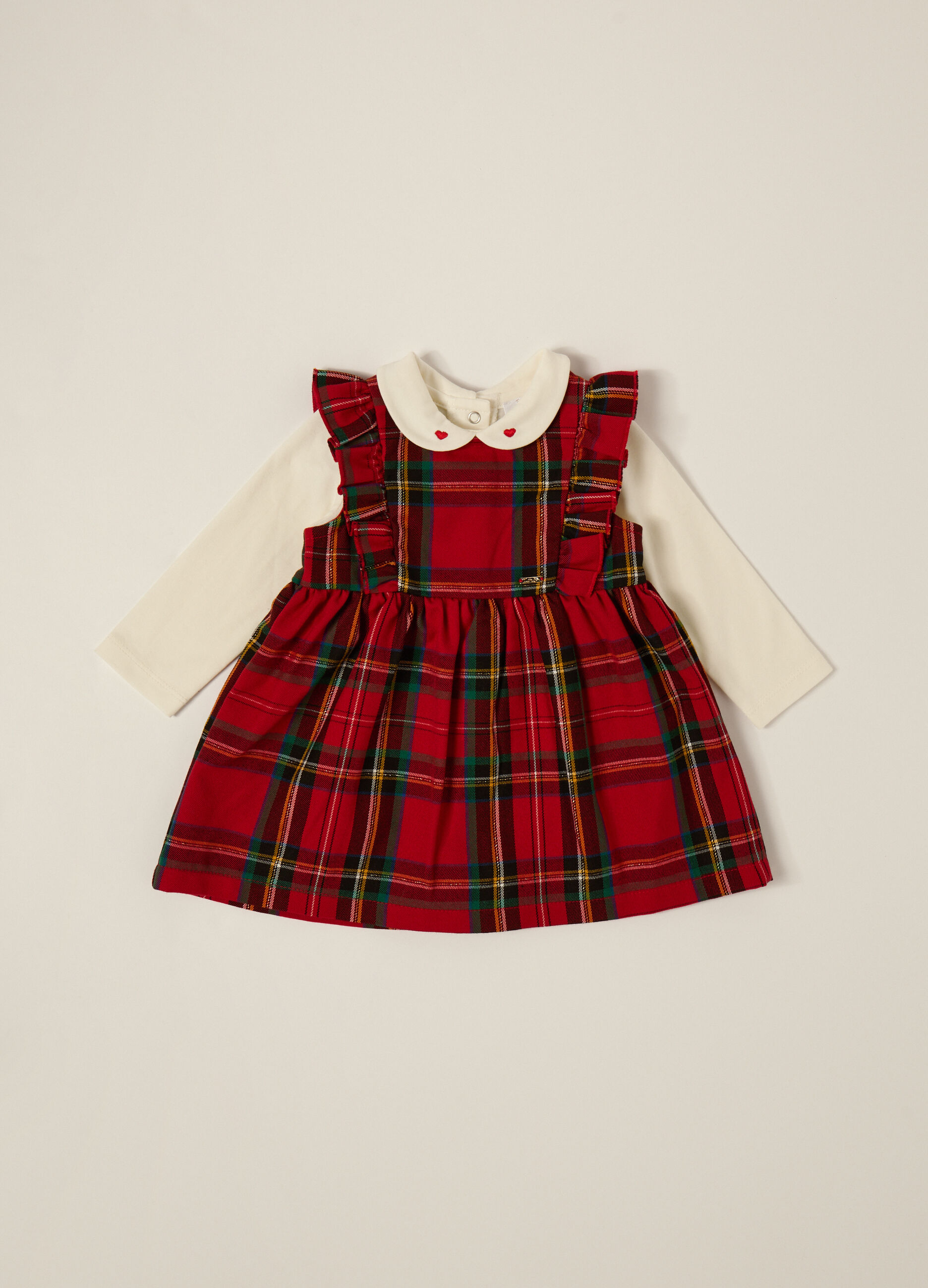 Red and white set for baby girl