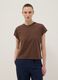 Brown fitted pure cotton short-sleeve T-shirt_2