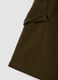Green cotton-blend cargo Bermuda shorts_5