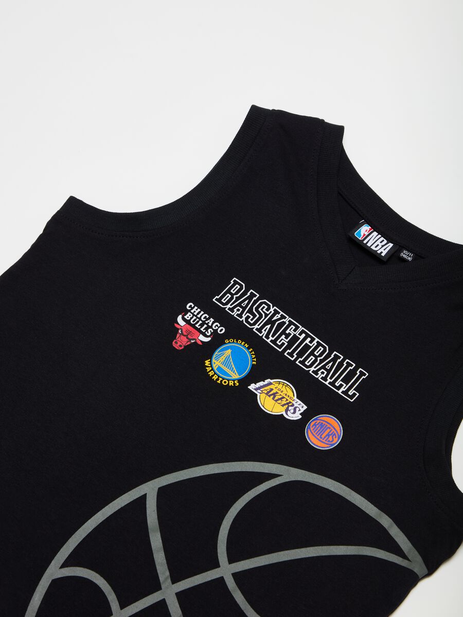 Camiseta de tirantes logos equipos NBA estampados_2