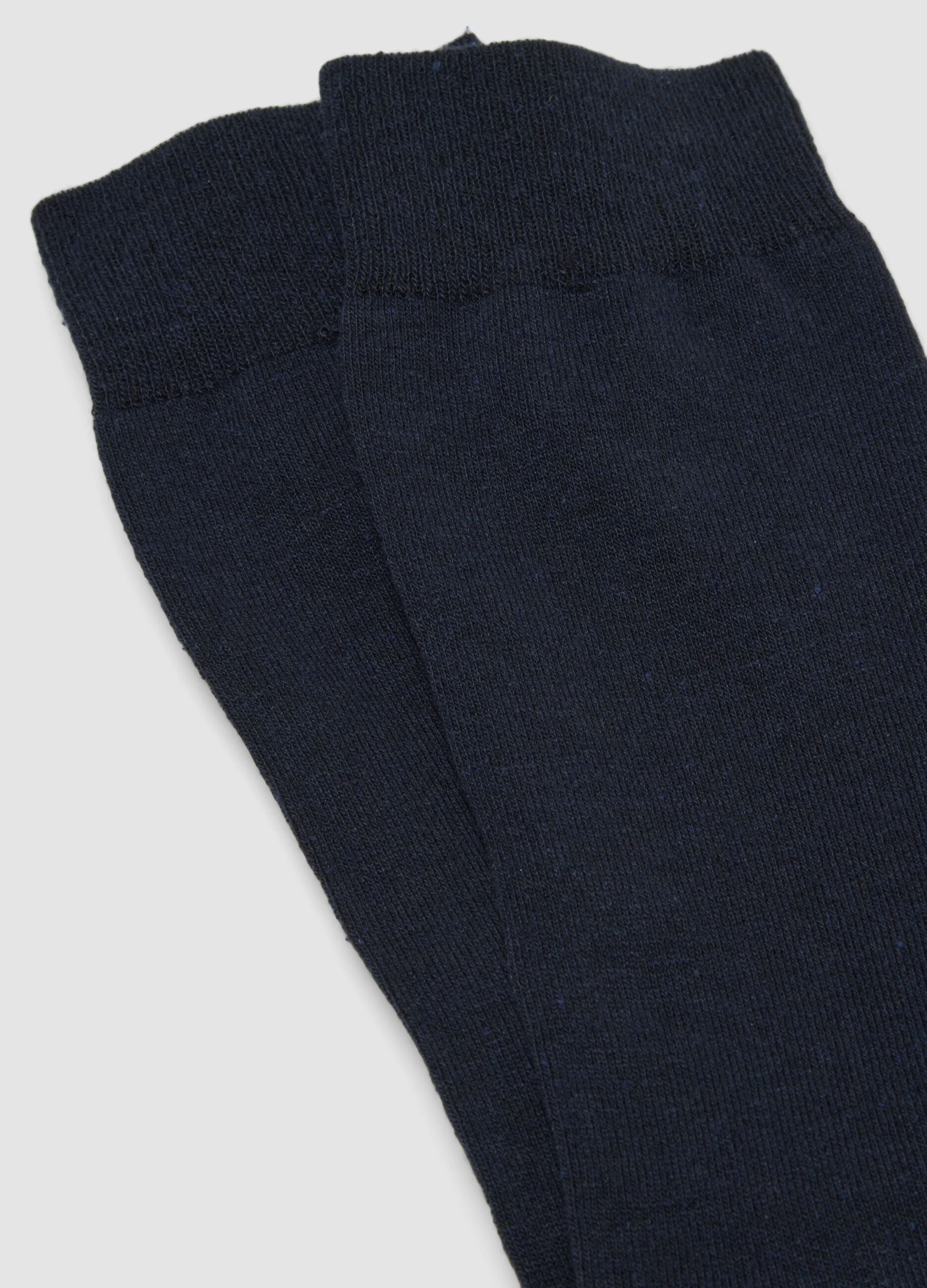 2-pack of short blue stretch cotton socks