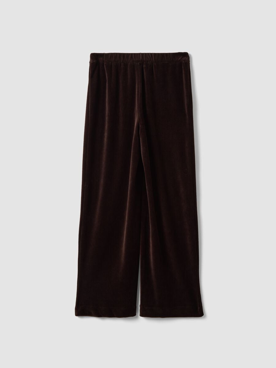 Pantaloni formali marroni in misto cotone regular fit_2