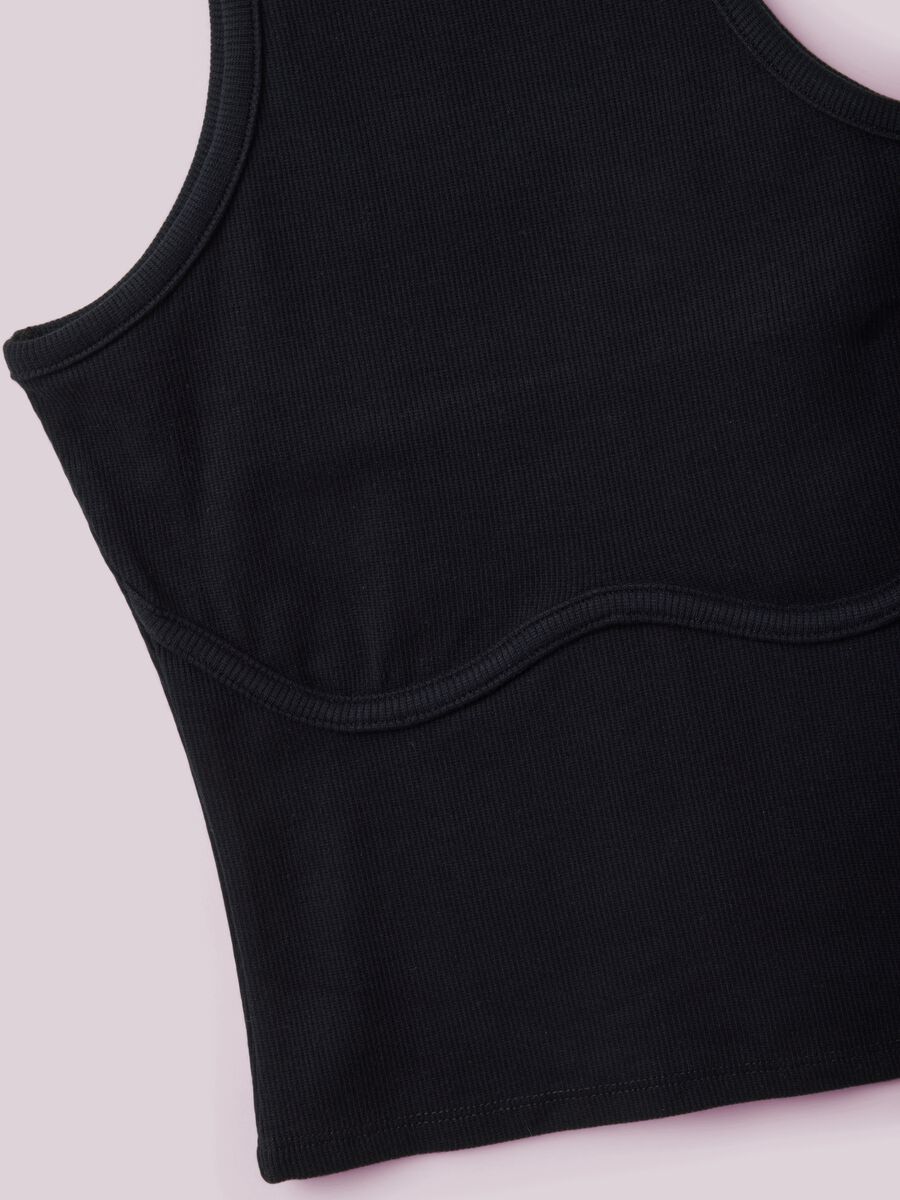 Ribbed Stretch Cotton Tank Top ALTAVIA STUDIO_5
