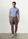 Blaues T-Shirt aus reiner Bio-Baumwoll-Jerseyware in Regular Fit_1