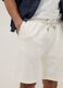 White pure cotton shorts with elasticated waist, regular fit_3