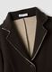 Dark brown stretch viscose-blend jacket, regular fit_1