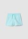 Girls&rsquo; light blue pure cotton regular-fit shorts_0