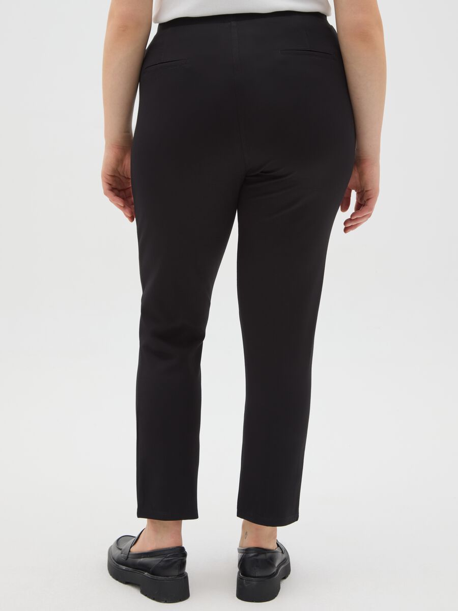 Black slim fit leggings_2