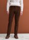 Brown regular-fit stretch cotton corduroy chino trousers_1
