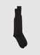 Black knee-high socks in pure cotton_0