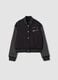Black and grey cotton-blend varsity jacket, regular fit_0