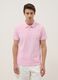 Pink short-sleeve organic cotton polo shirt, regular fit_2