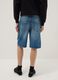 Blue pure cotton baggy denim shorts_2
