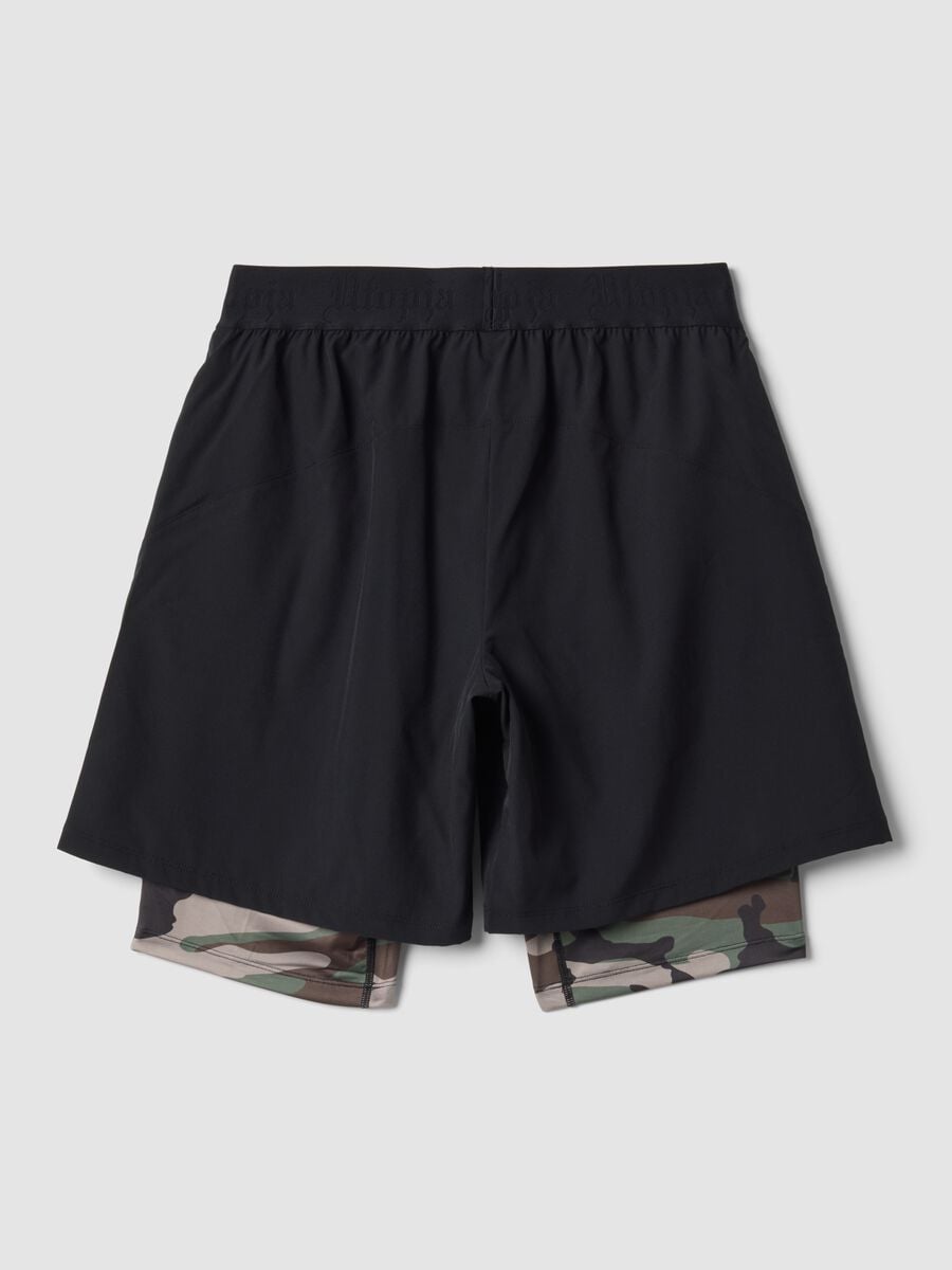 Technical Shorts Camo-Schwarz_5