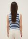 Multicolour striped pure cotton tank top, regular fit_3