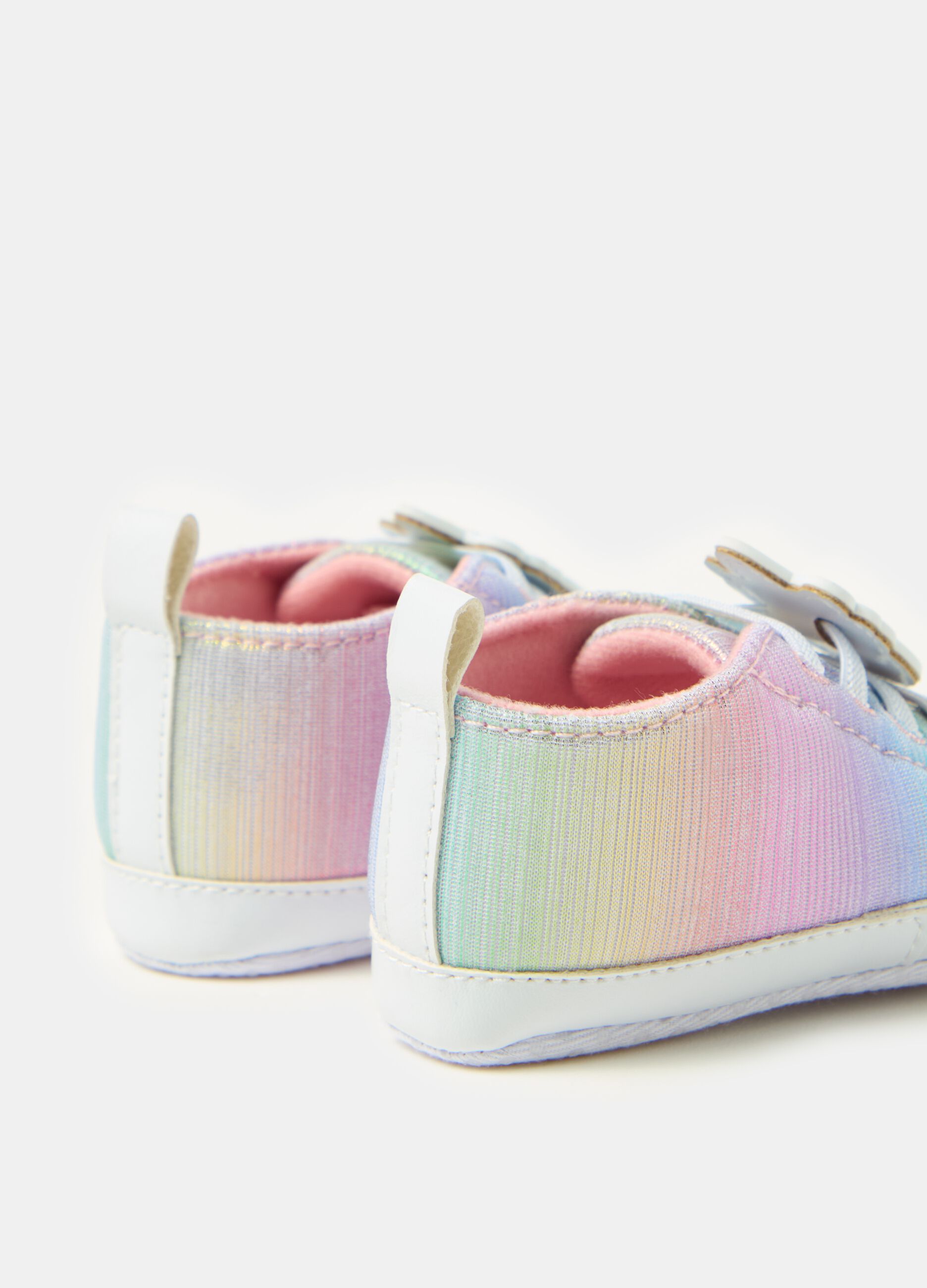 Rainbow sneakers with unicorn