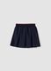 Blue stretch viscose skirt with elasticated waist for girls_1