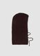 Braune Balaclava aus elastischer Wolle in Jerseystrick_0