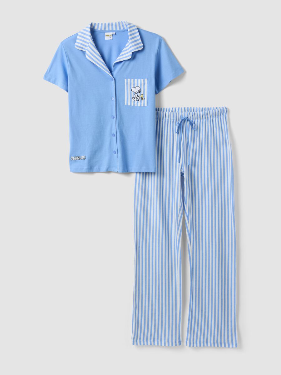 Multicoloured pure cotton regular fit pyjamas with Peanuts_0