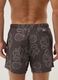 Braune Badeshorts mit Allover-Print_3