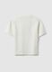 White pure cotton relaxed fit boys' T-shirt with print_4